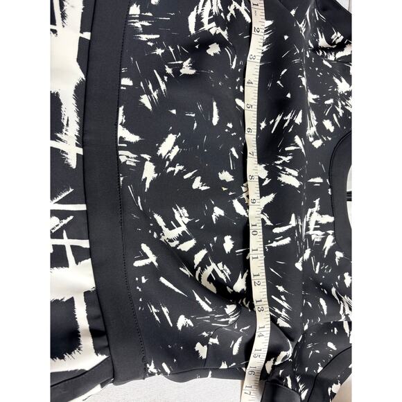 BCBG MaxAzria Raquel Asymmetrical Dress Black & White Size 4 - Picture 8 of 10